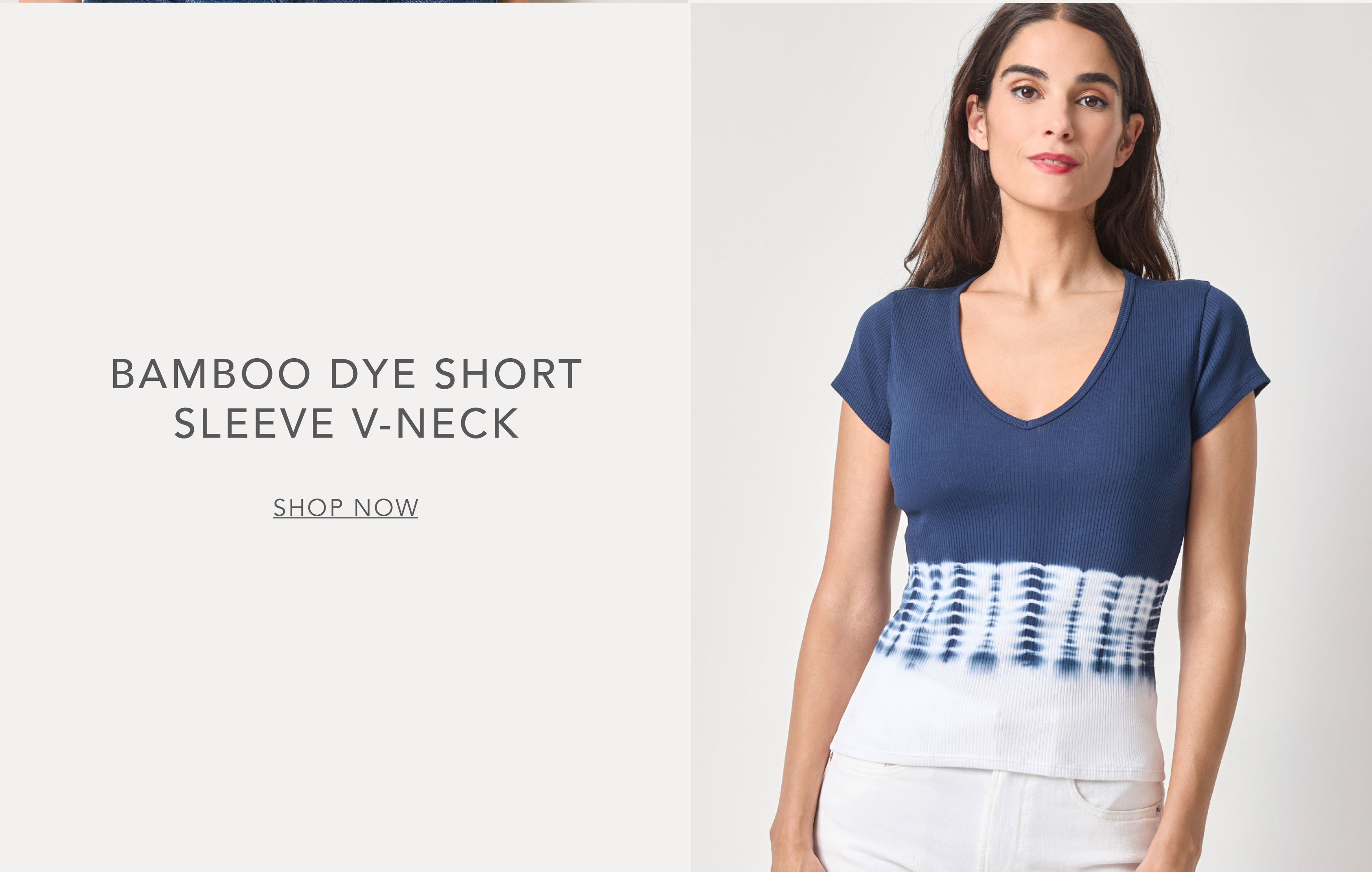 Shop our Bamboo Dye Short Sleeve V-Neck