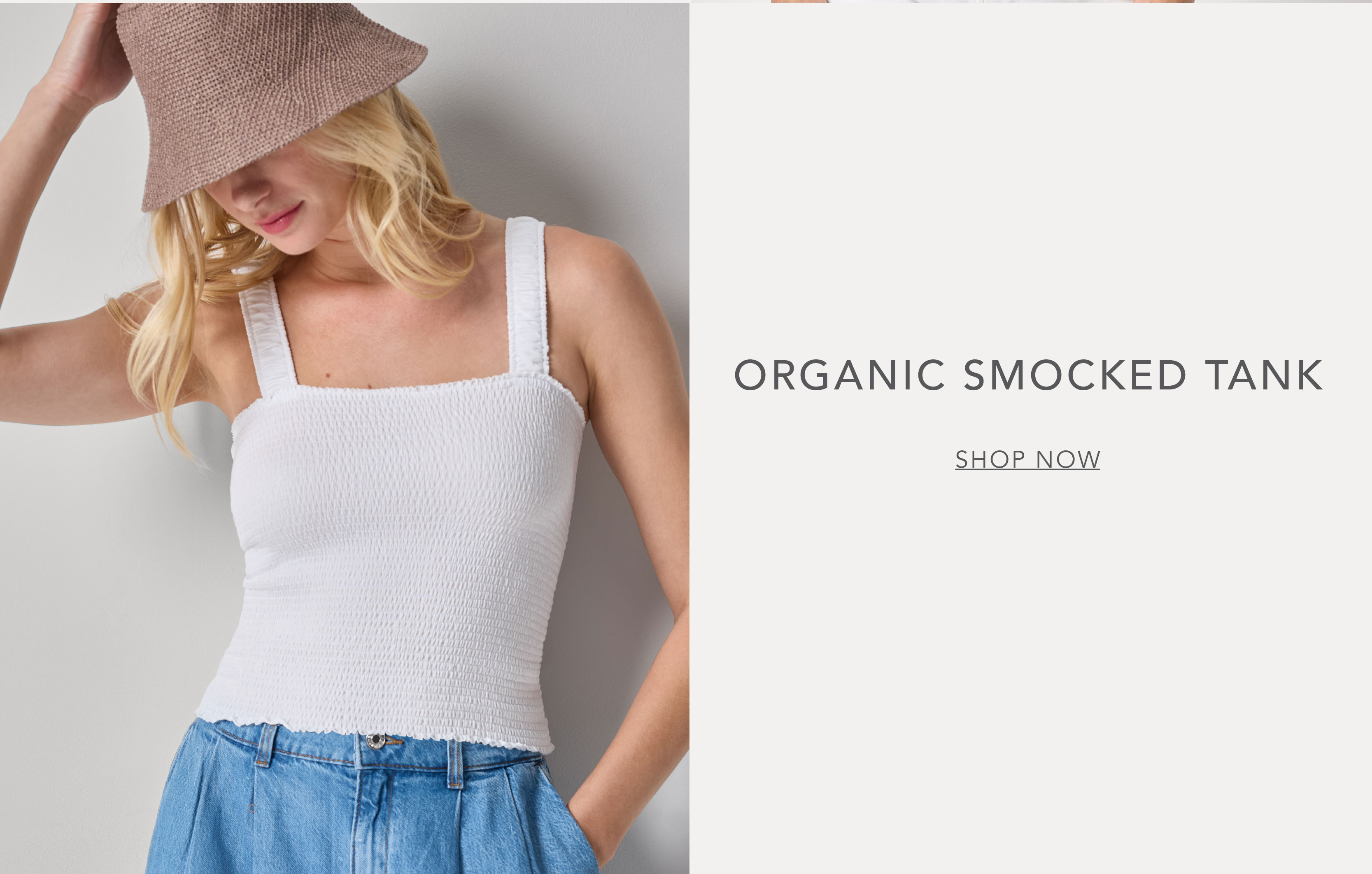 Shop our Organic Smocked Tank