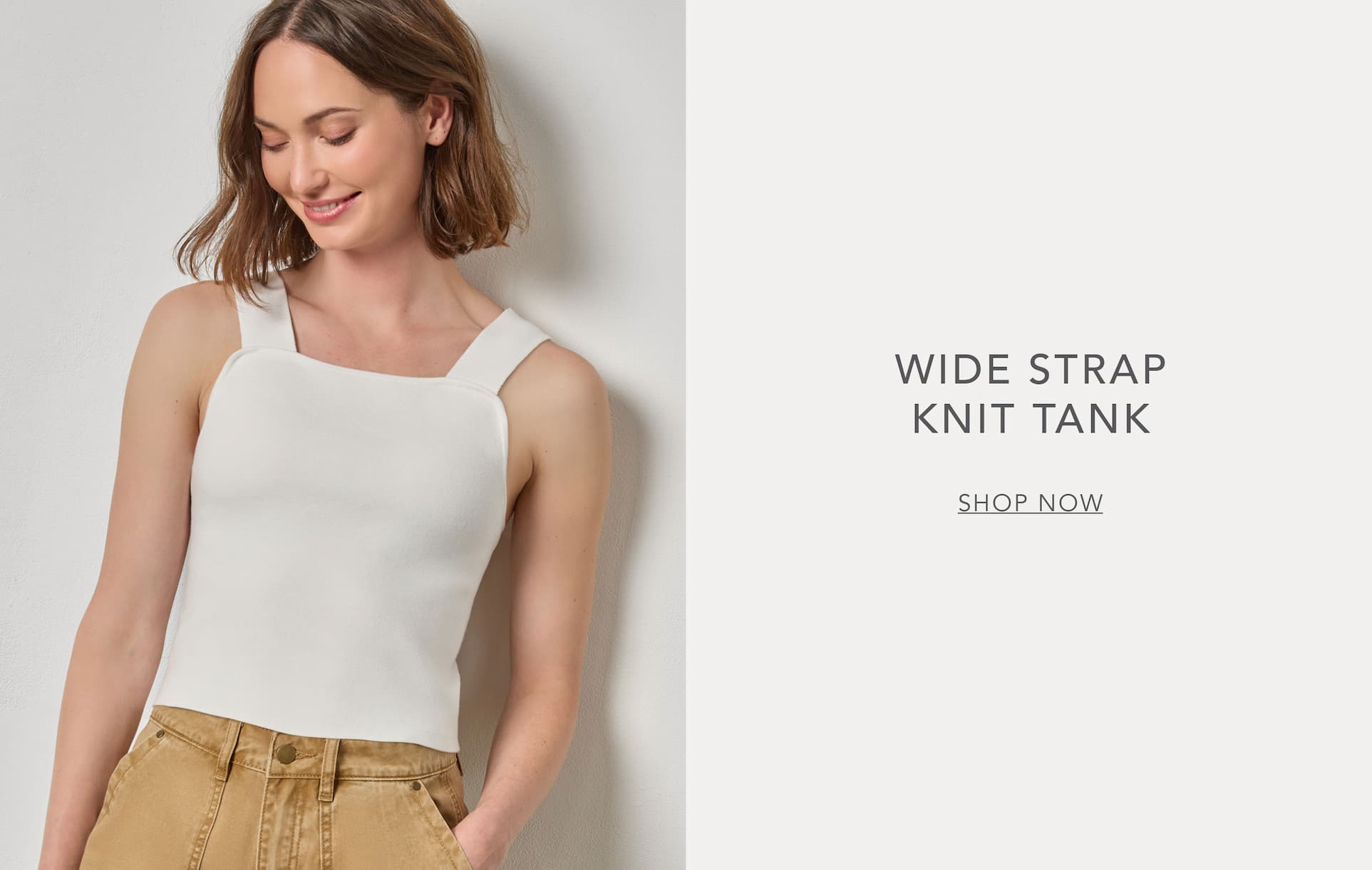 Shop Our Wide Strap Knit Tank