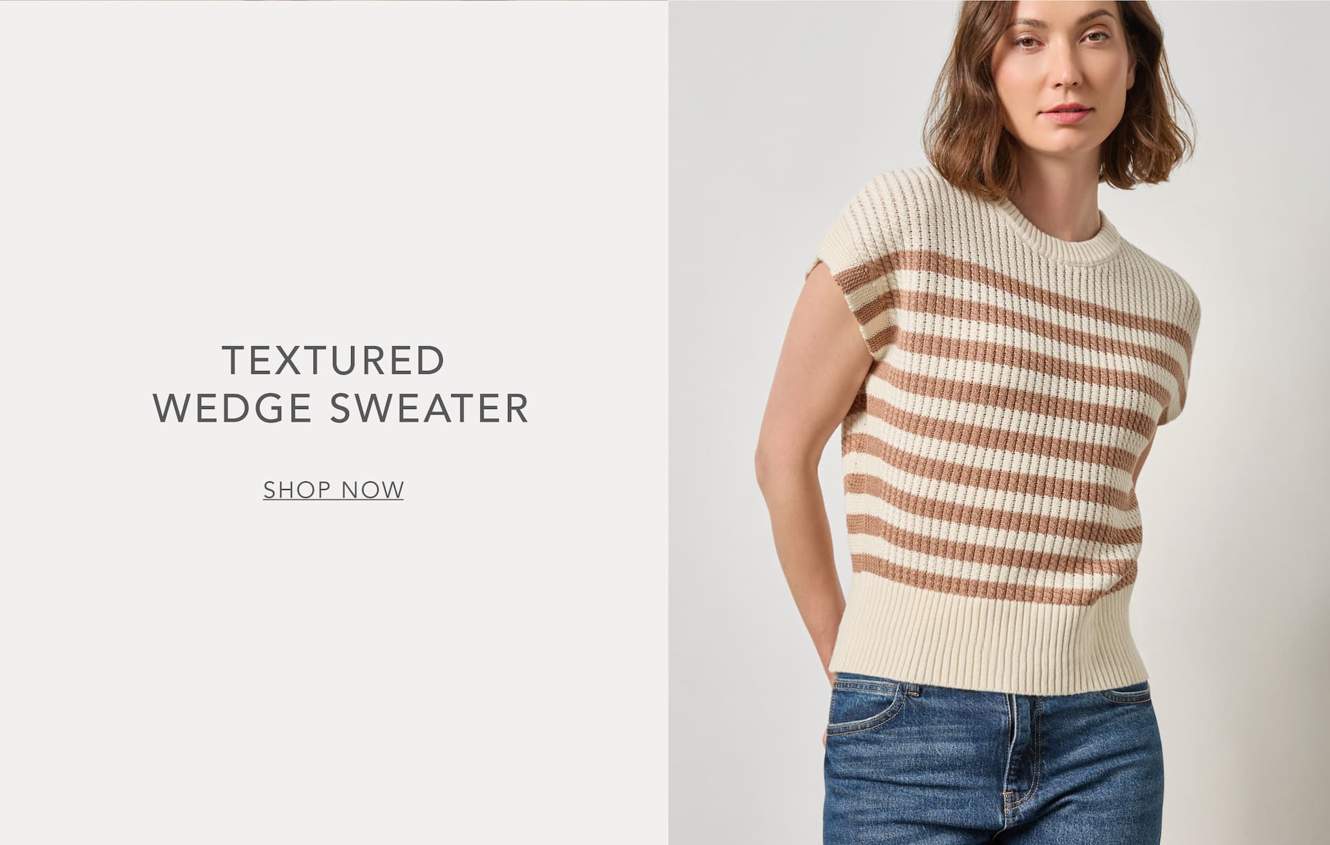 Shop Our Textured Wedge Sweater