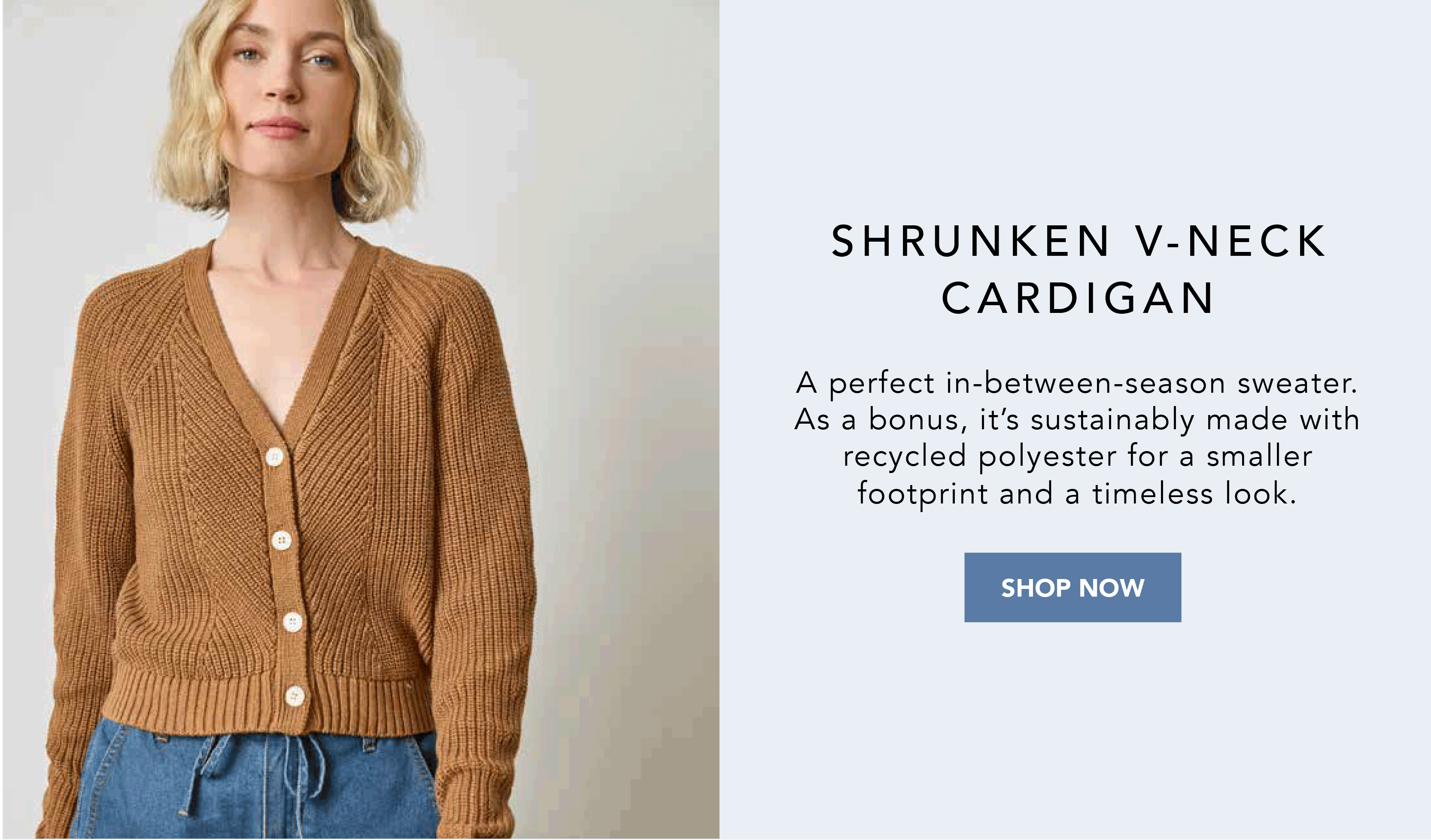 Shop The Shrunken V-Neck Cardigan