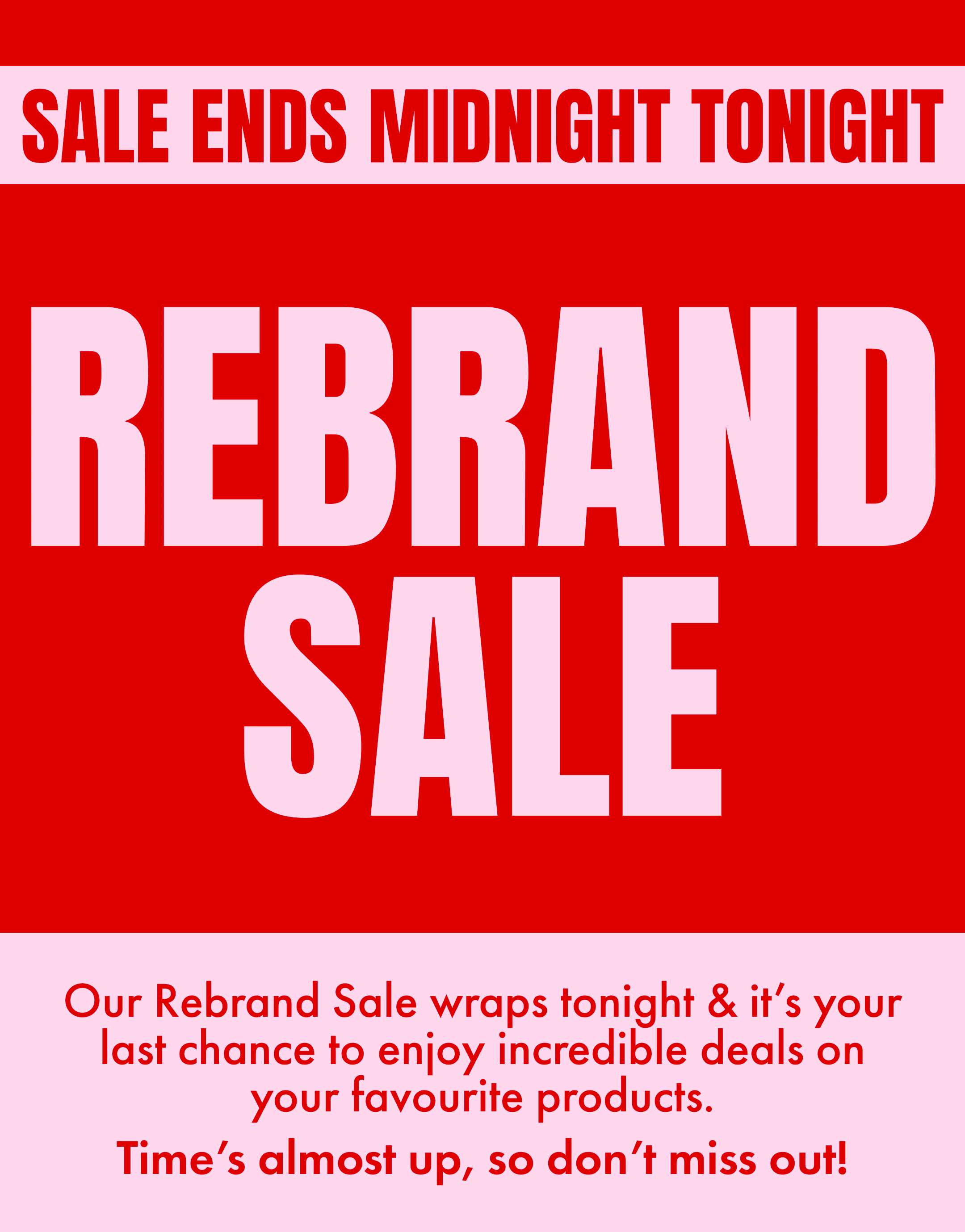 Rebrand Sale