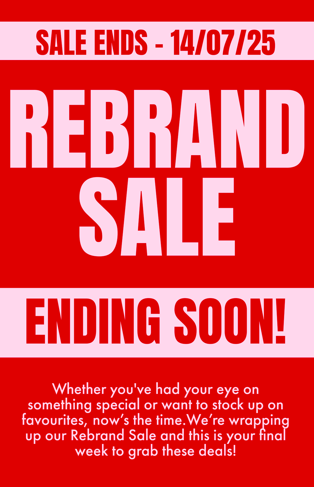 Rebrand Sale