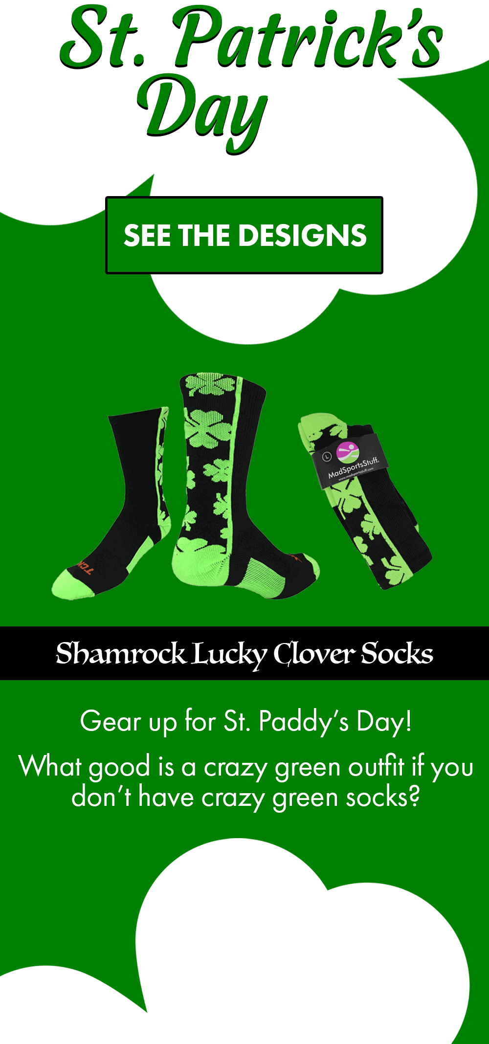 Go Green For St. Patrick's Day 🍀 Mad Sports Stuff