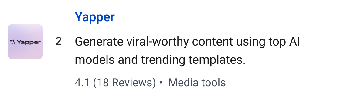 Yapper: Generate viral-worthy content using top AI models and trending templates.