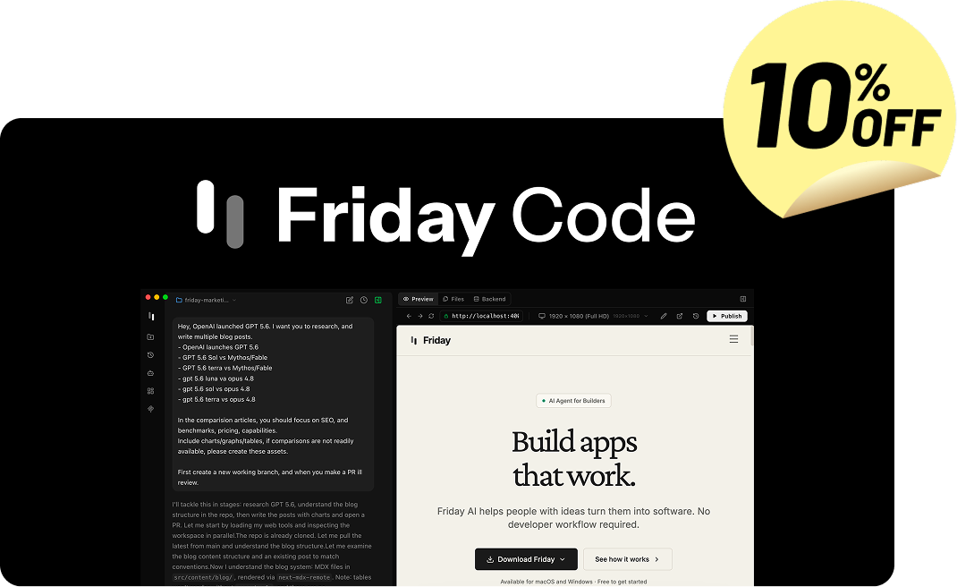 Shop Friday Code (10% off)