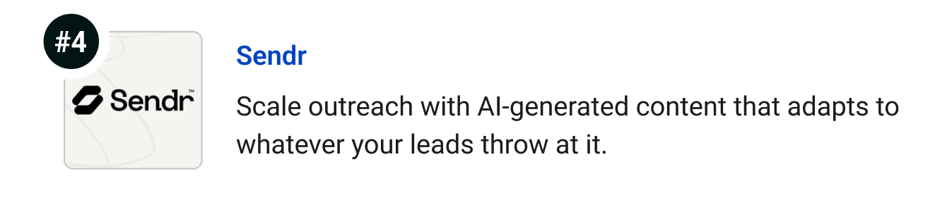 Sendr: Scale outreach with AI-generated videos and dynamic pages that adapt to data from your leads.
