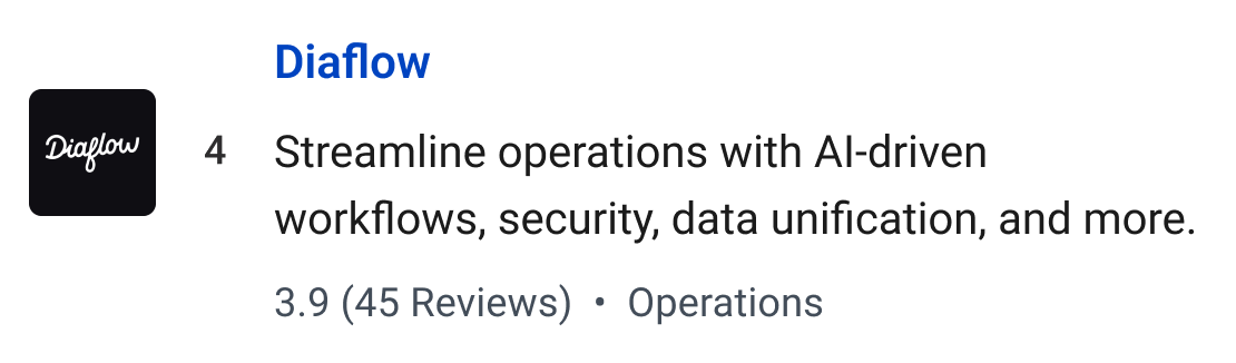 Diaflow: Streamline operations with AI-driven workflows, security, data unification, and more.