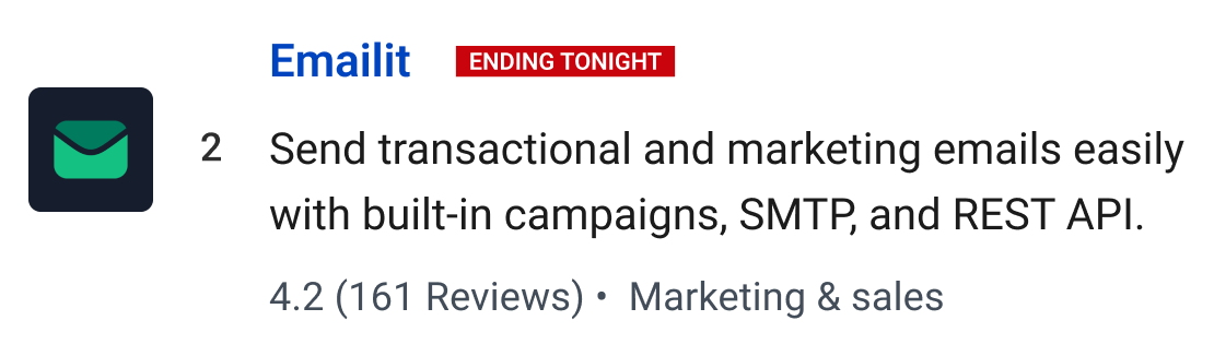 Emailit: Send transactional and marketing emails easily with built-in campaigns, SMTP, and REST API.