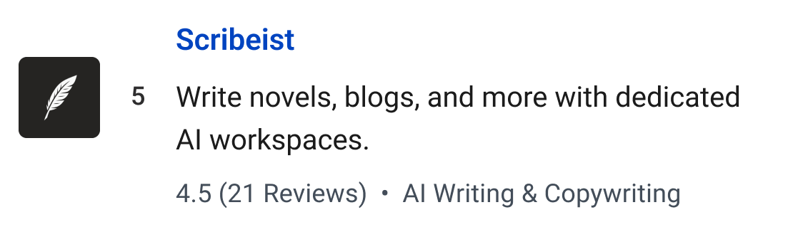 Scribeist: Write novels, blogs, and more with dedicated AI workspaces.
