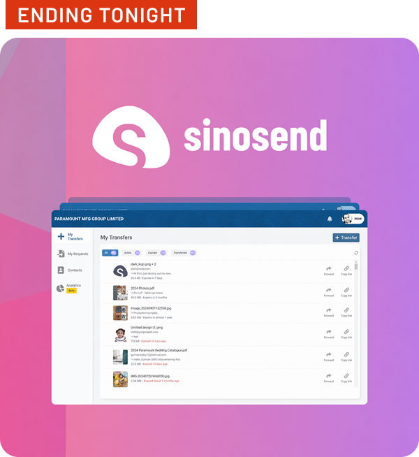 Shop Sinosend - Ending Tonight