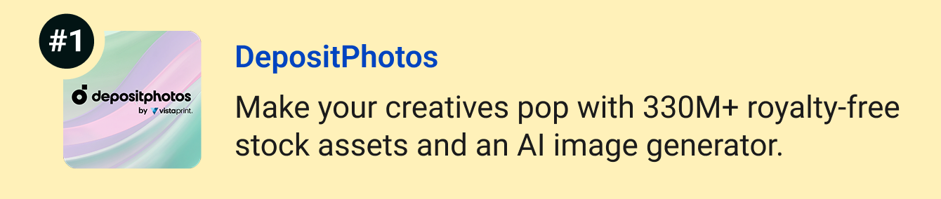 DepositPhotos - Make your creatives stand out with 320M+ royalty-free stock assets and an AI image generator.