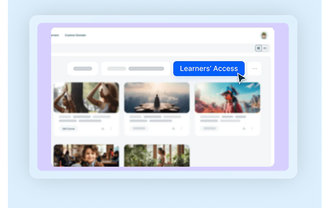 Control how you share Protect courses with passwords or email access, limit by domain, and send branded no-reply emails to keep things clean and professional.