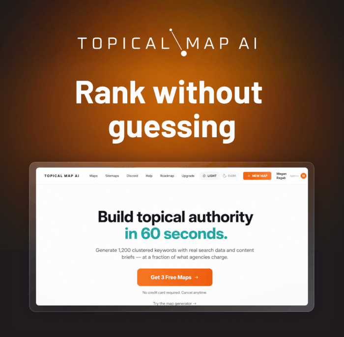 Topical Map AI: Rank without guessing