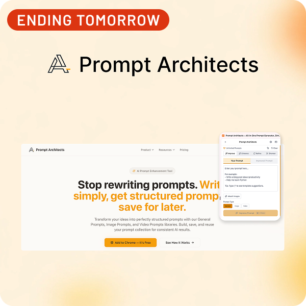 Shop Prompt Architects (Ending Tomorrow)