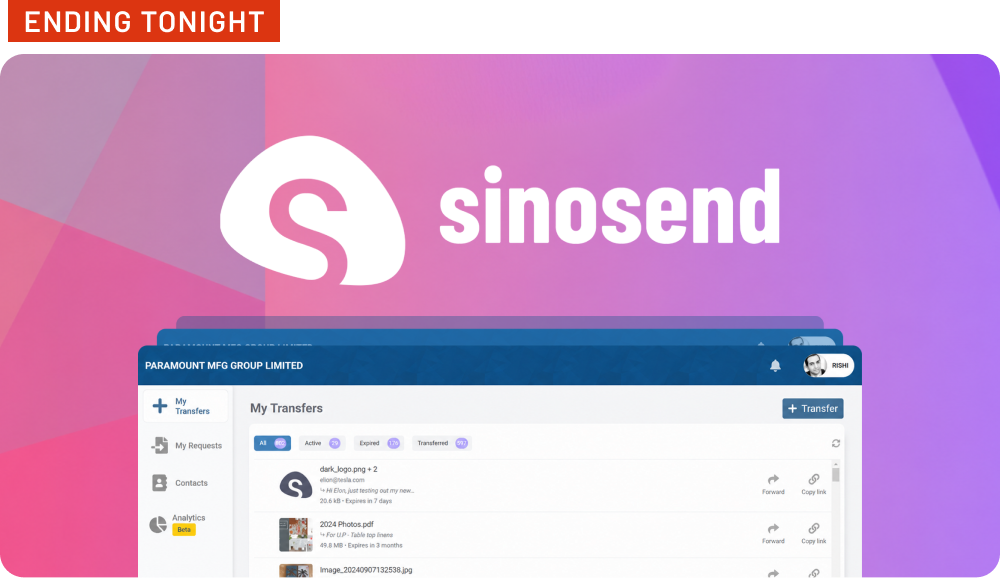 Shop Sinosend - ending tonight