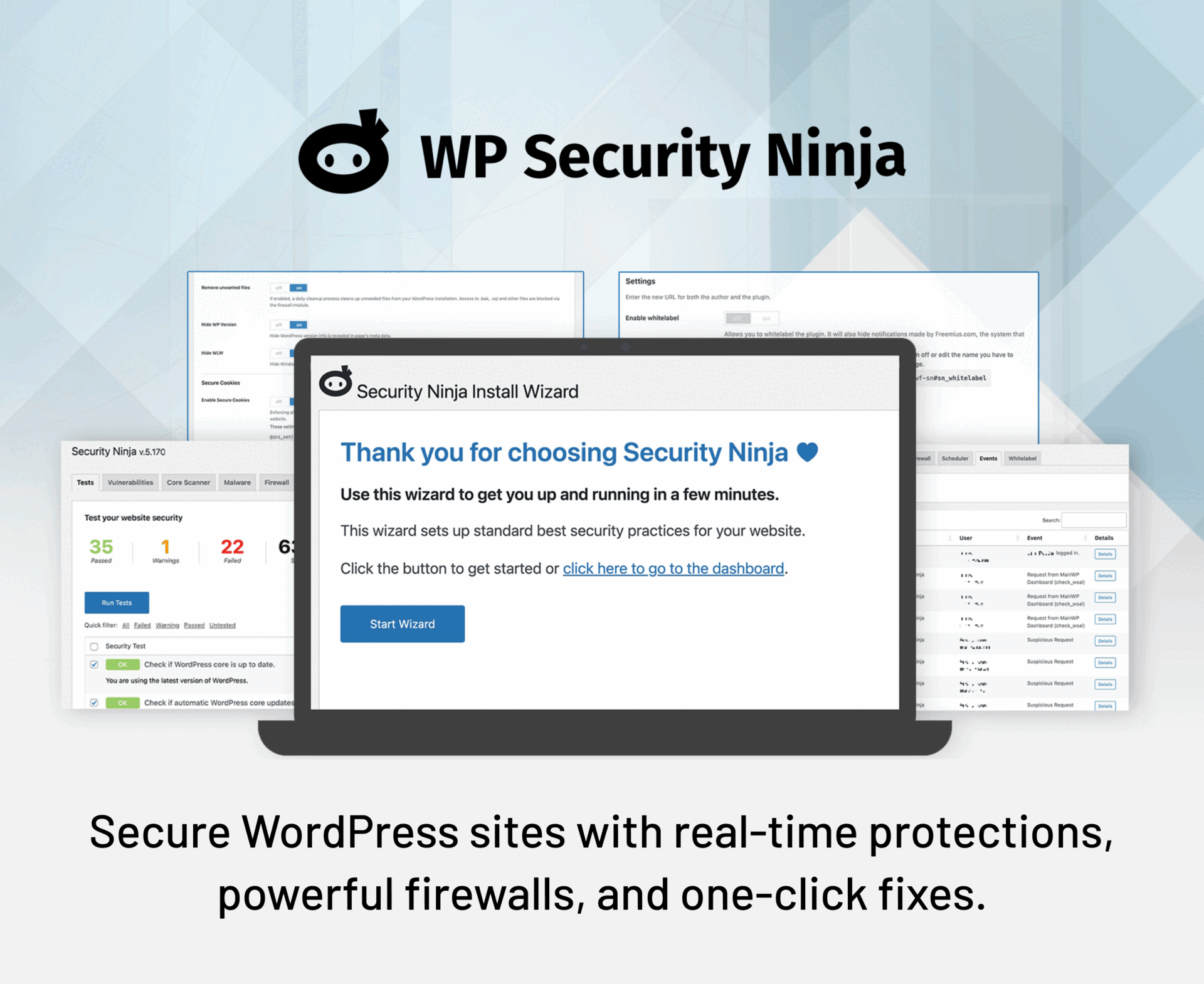 WP Security Ninja: Leaving soon - Gone in less than 3 days. -Secure WordPress sites with real-time protections, powerful firewalls, and one-click fixes.