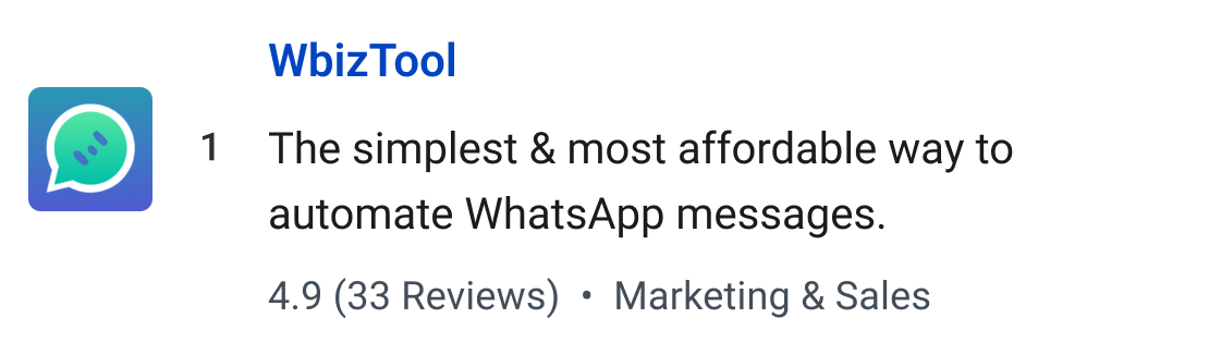 WbizTool: The simplest & most affordable way to automate WhatsApp messages.
