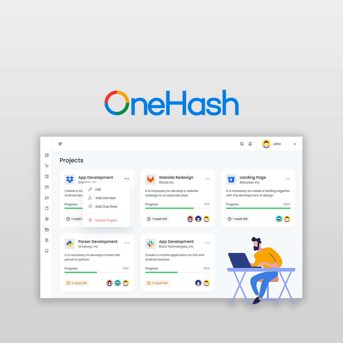 Lifetime access to OneHash CRM