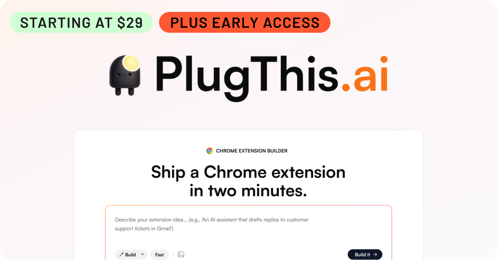 Shop PlugThis AI (Starting at $29, Plus Early Access)