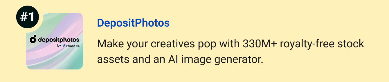 DepositPhotos - Make your creatives stand out with 320M+ royalty-free stock assets and an AI image generator.