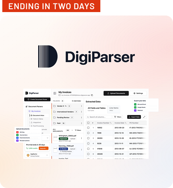 Shop DigiParser - ending in two days