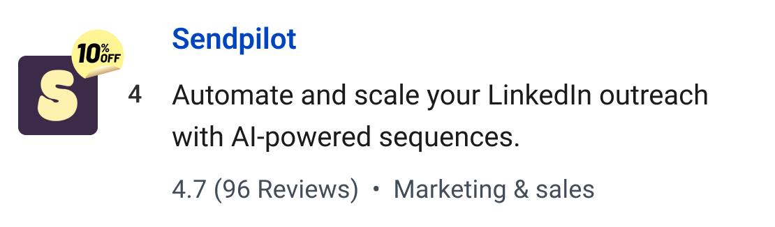 Sendpilot: Automate and scale your LinkedIn outreach with AI-powered sequences.