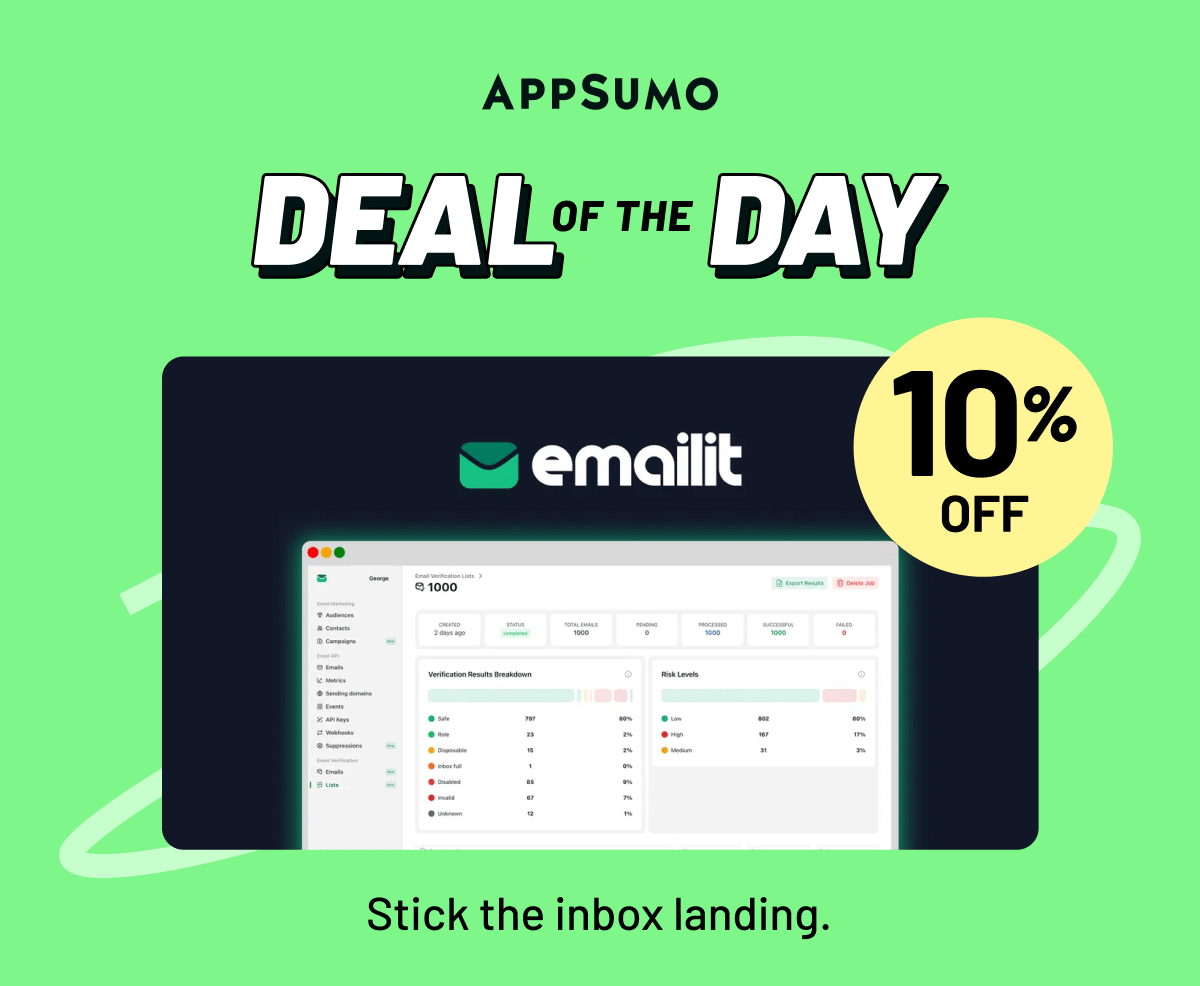 Deal of the day: Emailit. Stick the inbox landing.