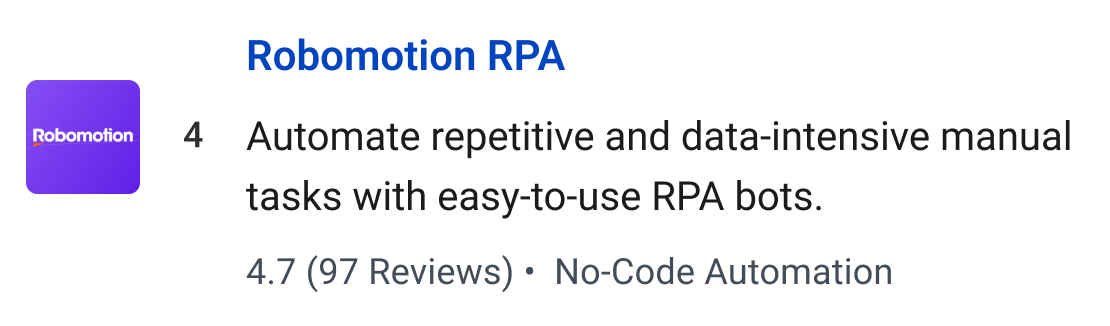 Robomotion: Automate repetitive and data-intensive manual tasks with easy-to-use RPA bots