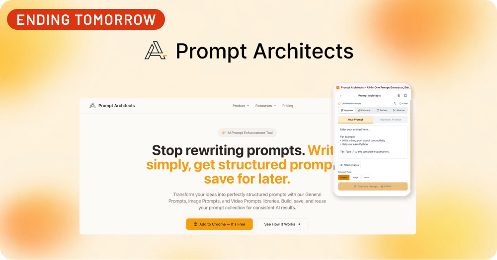 Shop Prompt Architects (Ending Tomorrow)