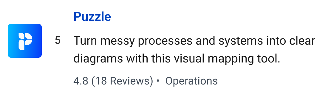 Puzzle: Turn messy processes and systems into clear diagrams with this visual mapping tool.