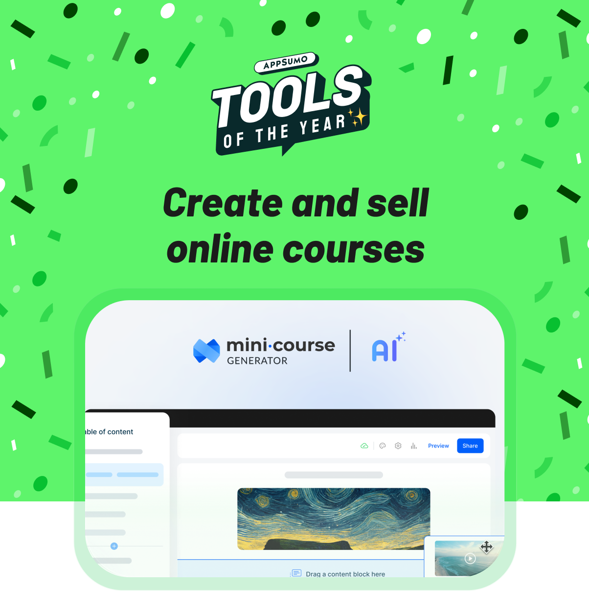 Mini Course Generator: Create and sell online courses