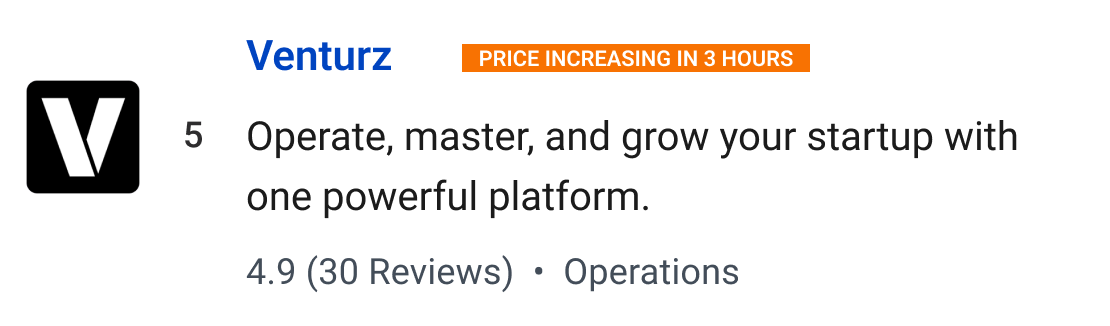 Venturz: Operate, master, and grow your startup with one powerful platform