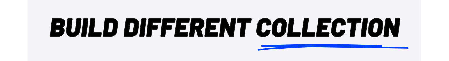 Build Different faves