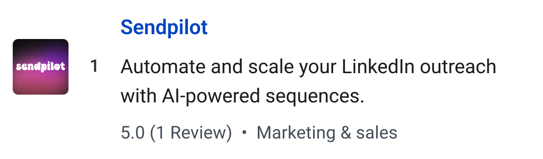Sendpilot: Automate and scale your LinkedIn outreach with AI-powered sequences.