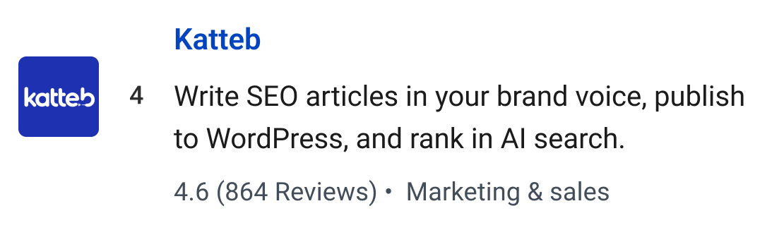 Katteb: Write SEO articles in your brand voice, publish to WordPress, and rank in AI search.