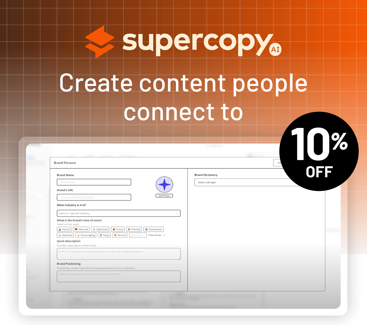 SuperCopy.ai (10% off): Create content people connect to
