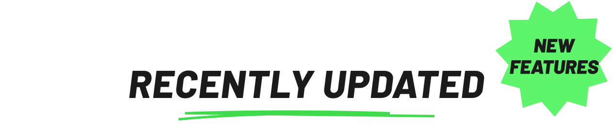 Recently updated new features