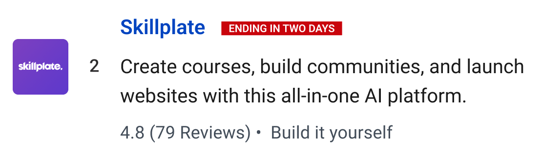 Skillplate: Create courses, build communities, and launch  websites with this all-in-one AI platform.