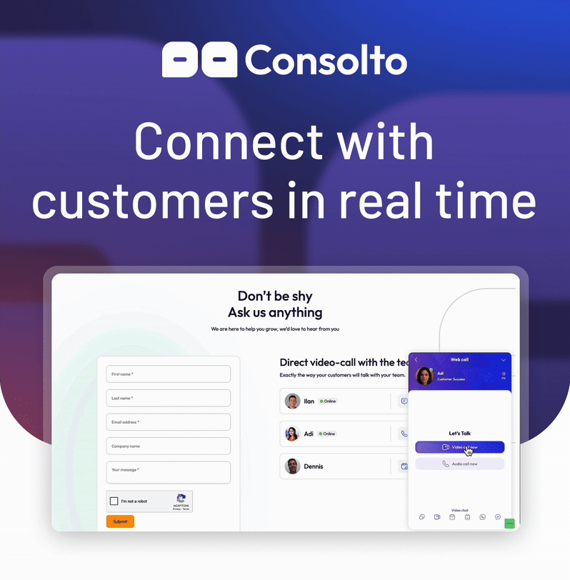 Consolto: Connect with customers in real time