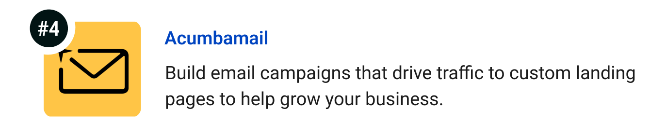 Acumbamail - Build email campaigns that drive traffic to customized, responsive landing pages to help grow your business.