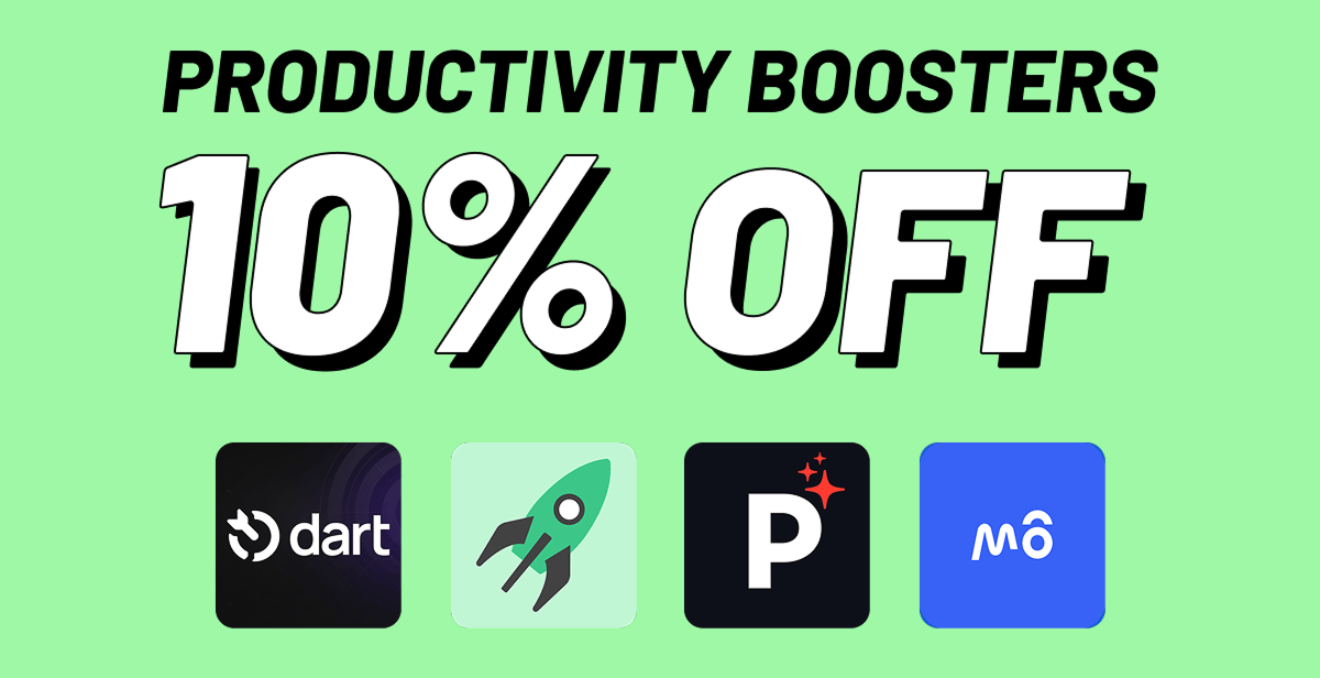 Productivity Boosters: 10% off