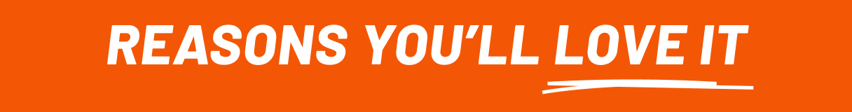 Reasons you'll love it