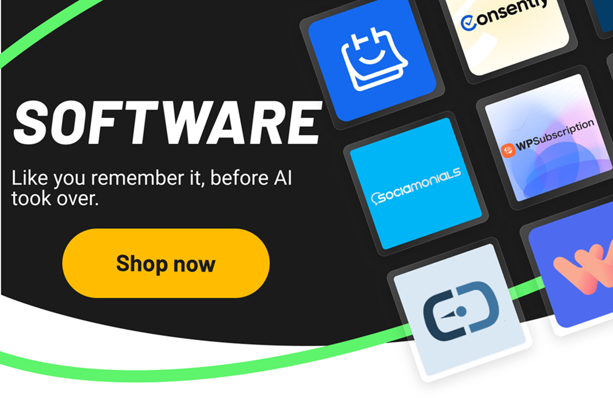 Software like your remember it, before AI took over. Shop now 