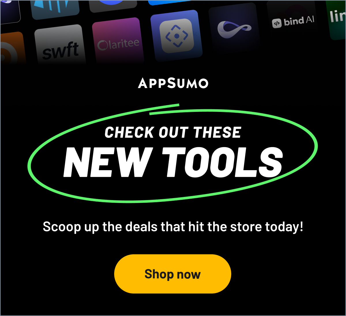 Check out these new tools. Scoop up the deals that hit the store today! Shop now