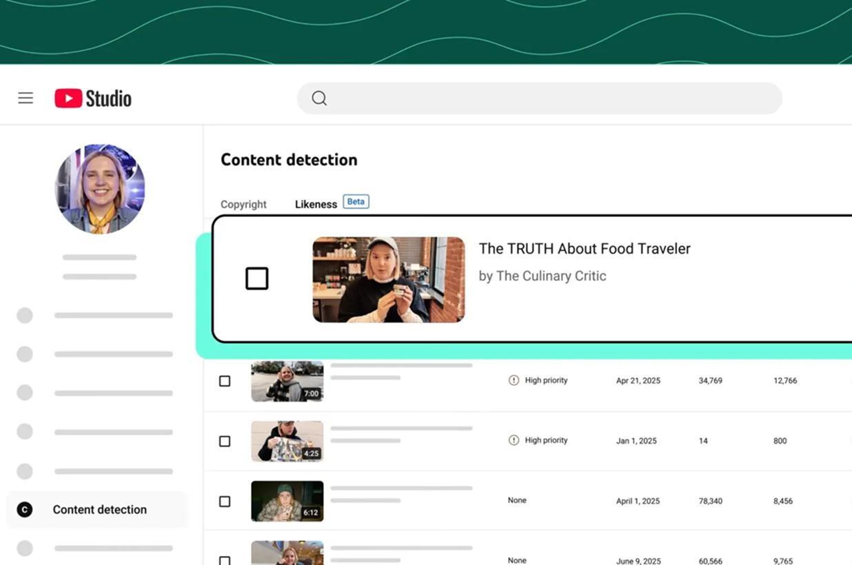 Content detection on YouTube
