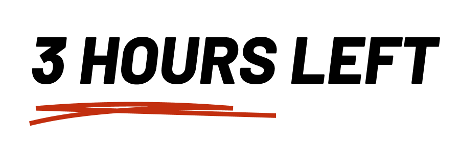 3 hours left