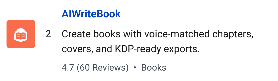 AIWriteBook: Create books with voice-matched chapters, covers, and KDP-ready exports.