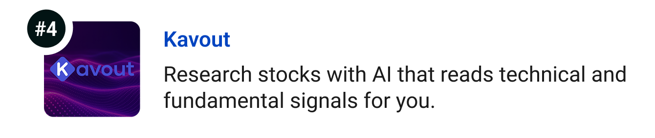Kavout - Research stocks with AI that reads technical and fundamental signals for you.