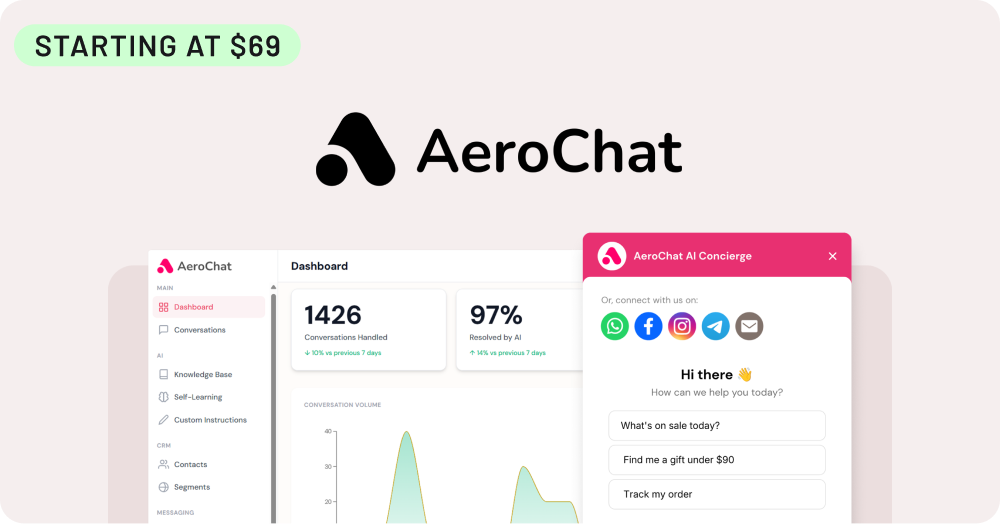 Shop AeroChat (Starting at $69)